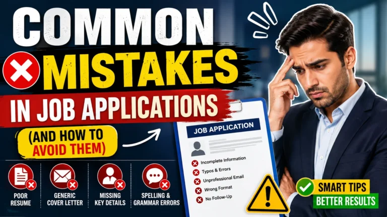 Common Mistakes in Job Applications