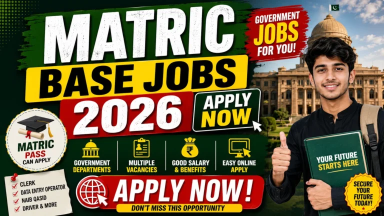 Matric Base Jobs
