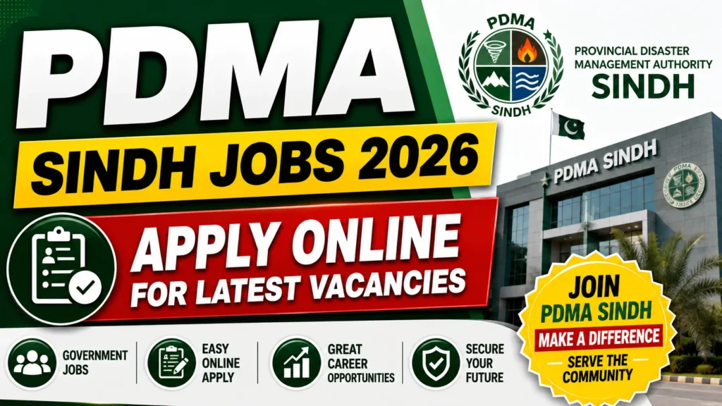 PDMA Sindh Jobs