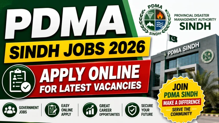 PDMA Sindh Jobs