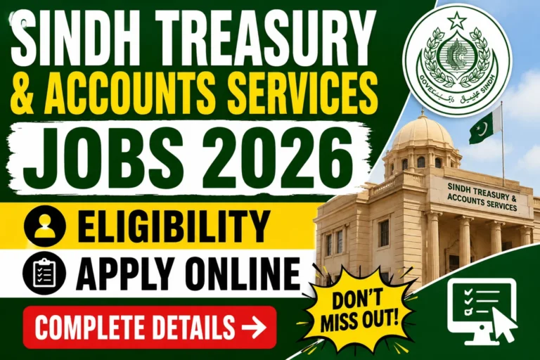 Sindh Treasury & Accounts Services Jobs