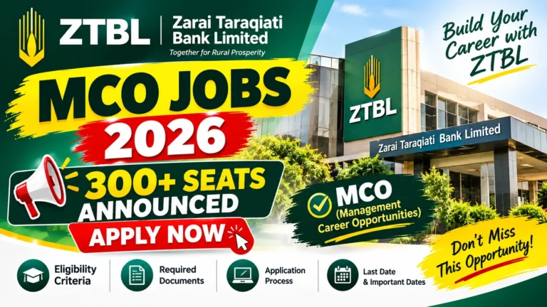 ZTBL MCO Jobs